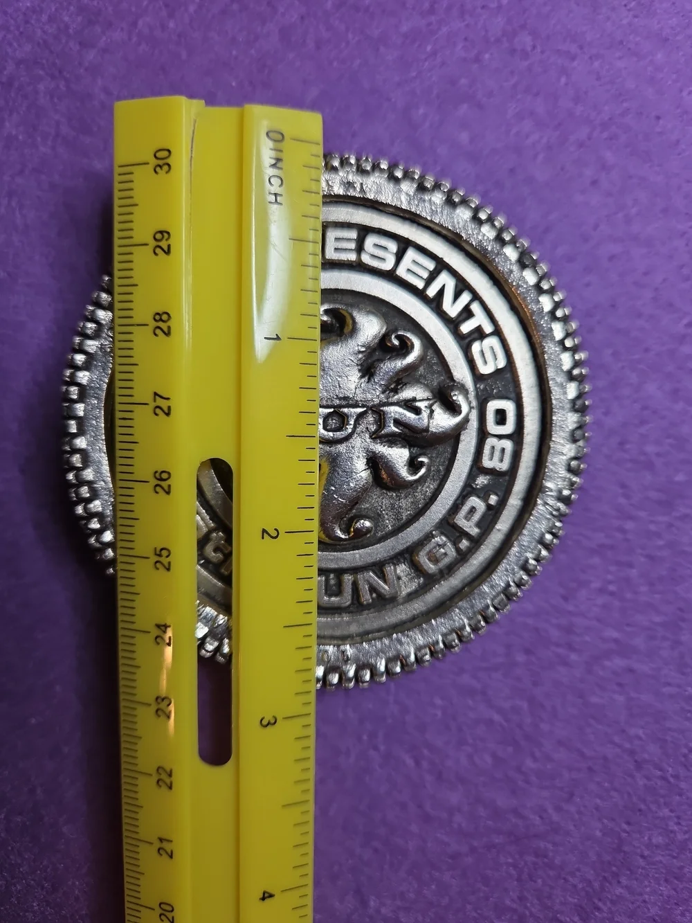 Coors Presents Sun Grand Prix 1980 Belt Buckle Custom